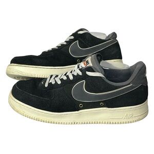 Nike Air Force 1 Low Black Leather Men's US 12 Sneakers Shoes 718152-018